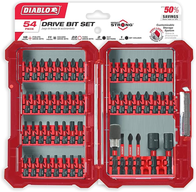 Diablo 54 pc Screwdriving Set (54-Piece)