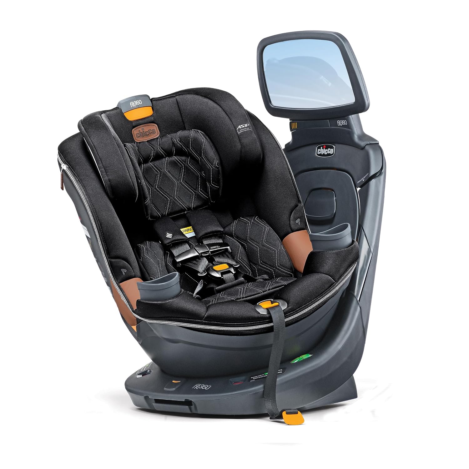 Chicco Fit360 Rotating Convertible Car Seat with Mirror, Rear-Facing