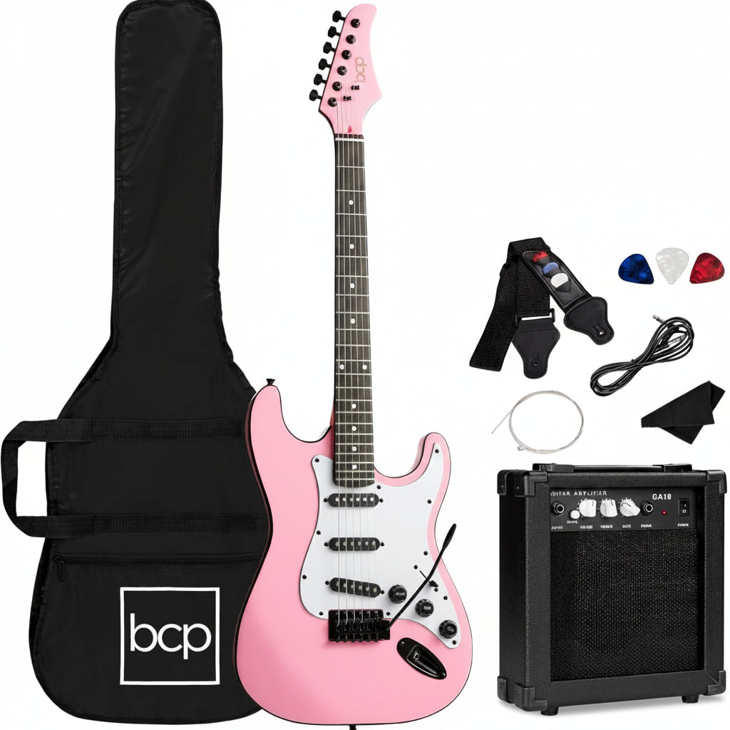 Best Choice Products 39in Full Size Beginner Electric Guitar