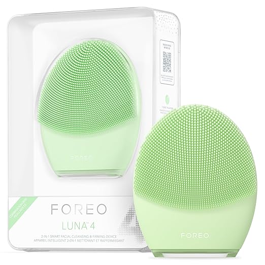 FOREO LUNA 4 Face Cleansing Brush | Firming Face Massager | Anti Aging Face Care | Enhances Absorption of Facial Skin Care Products | Simple Skin Care Tools