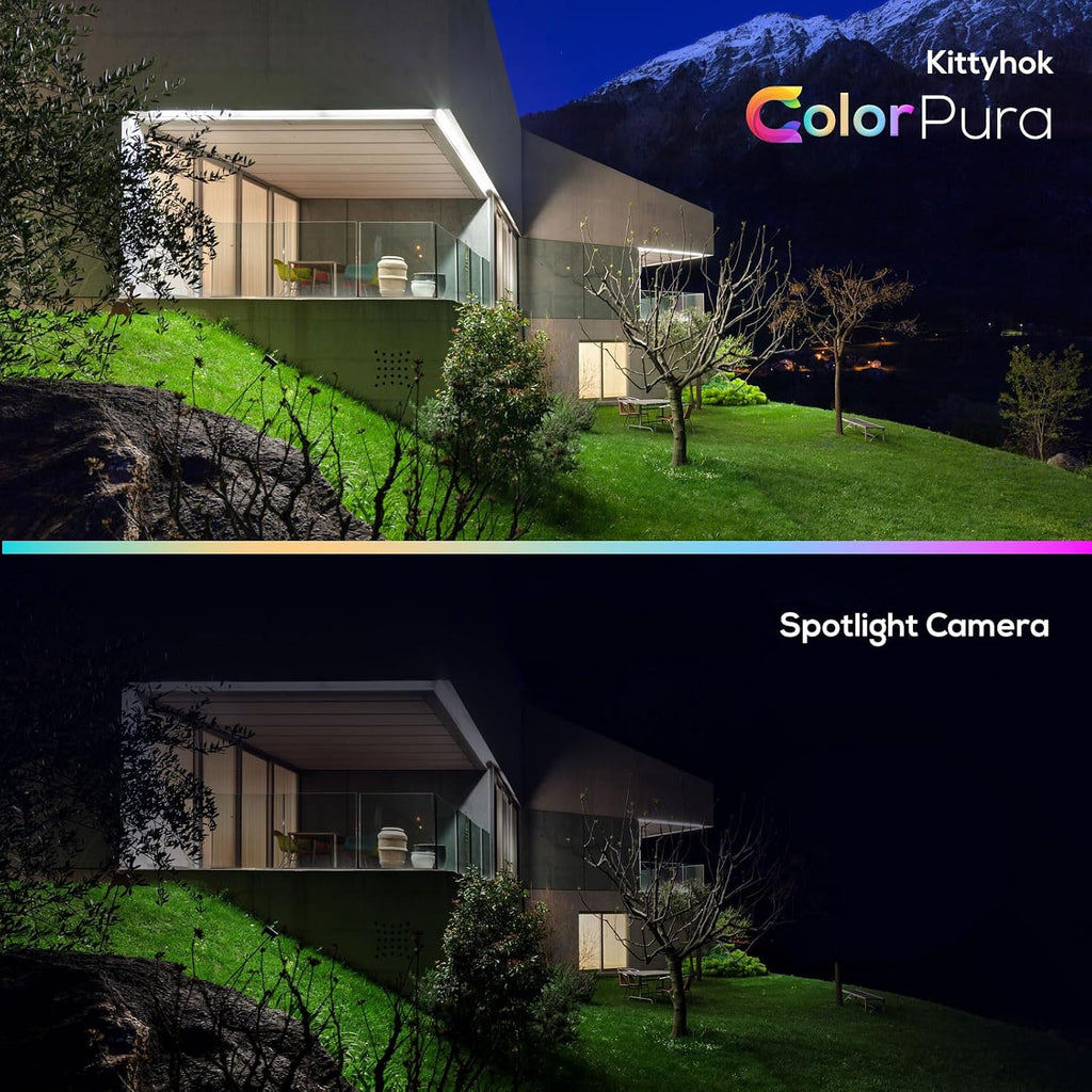 Kittyhok Solar Wireless Security Camera System, 2K PTZ ColorPura Camera