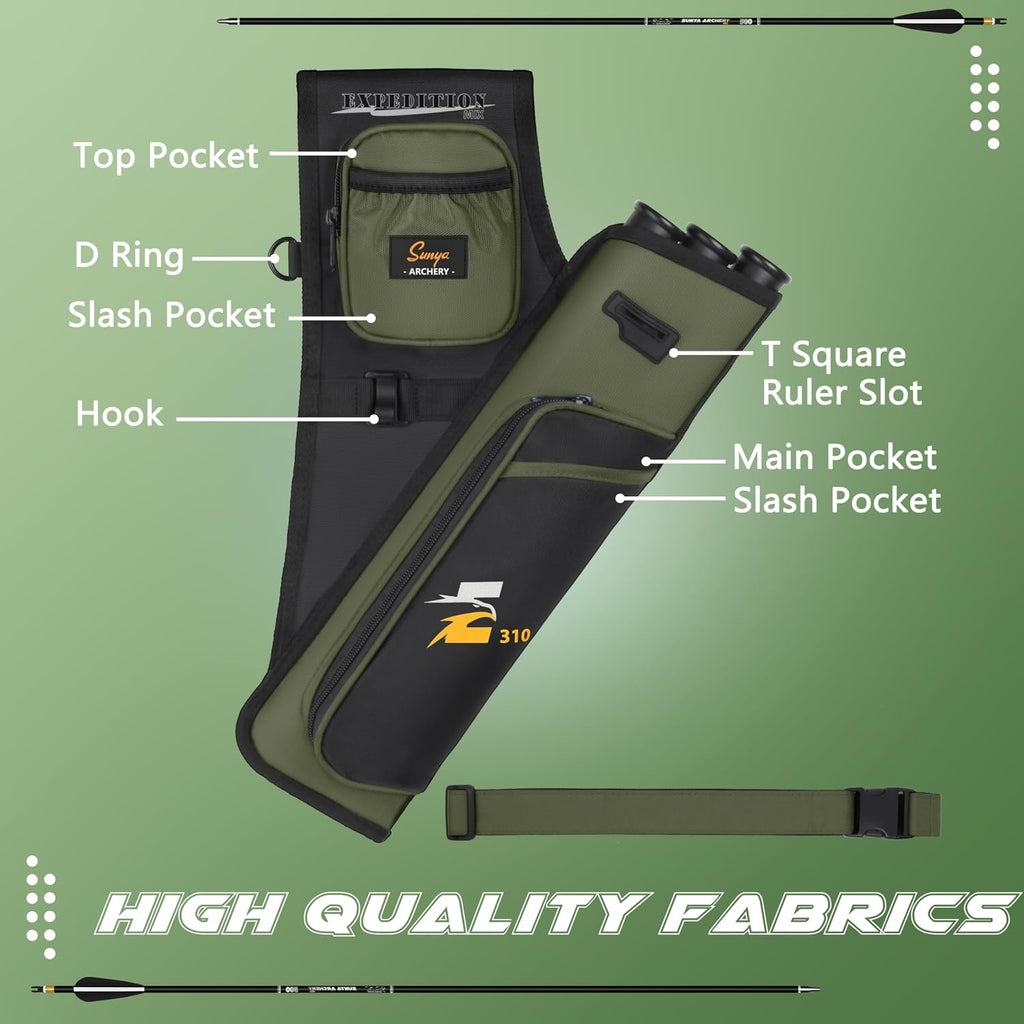 SUNYA ARCHERY Hip Quiver - Army Green
