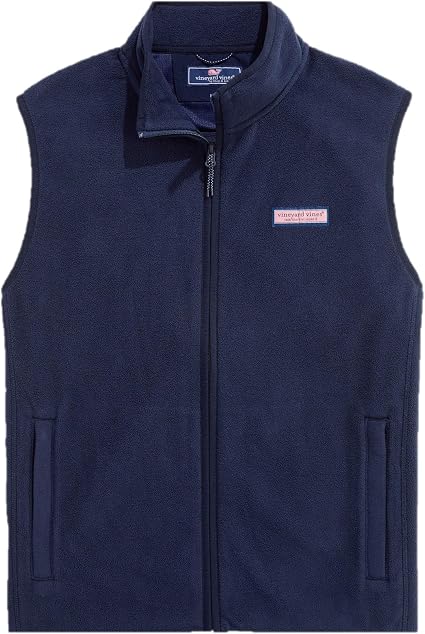 Vineyard Vines Men's Harbor Fleece Vest - Nautical Navy - Size XL