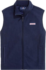 Vineyard Vines Men's Harbor Fleece Vest - Nautical Navy - Size XL