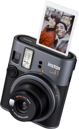 Fujifilm Instax Mini 41 Instant Film Camera + 20 Instax Instant Film Prints Bundle - Black