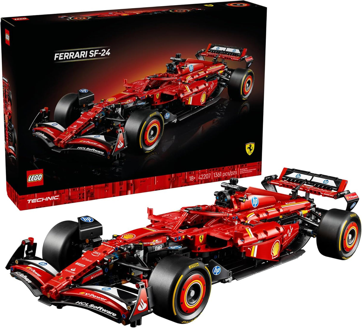 LEGO Technic Ferrari SF-24 F1 Model Car Kit 42207