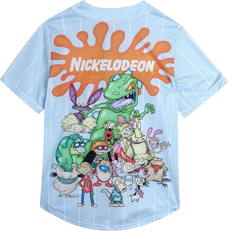 Nickelodeon 90's Baseball Jersey (Blue)      NEW