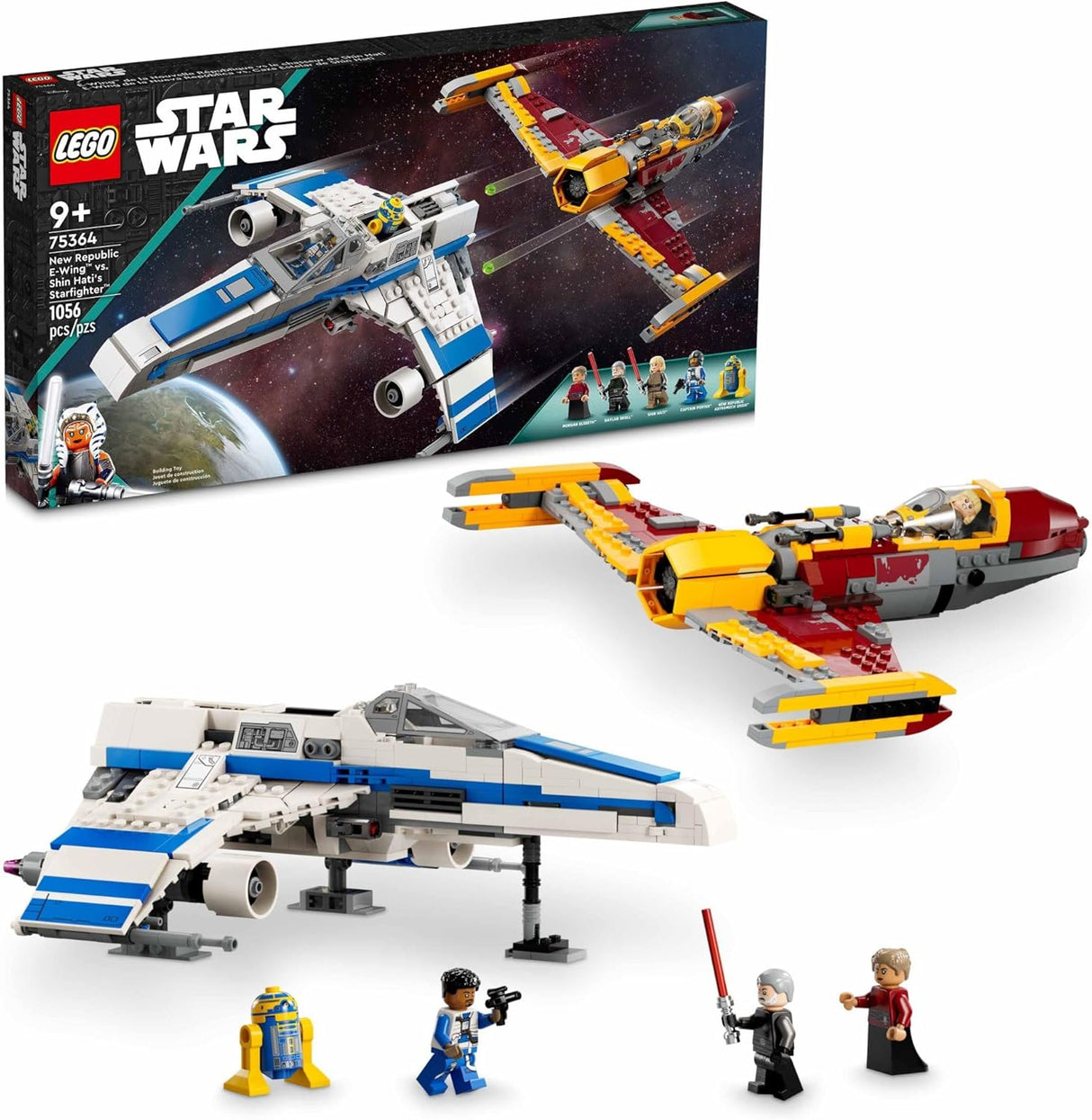 Lego Star Wars: Ahsoka New Republic E-Wing vs. Shin Hati’s Starfighter 75364 Star Wars Playset Based on The Ahsoka TV Series