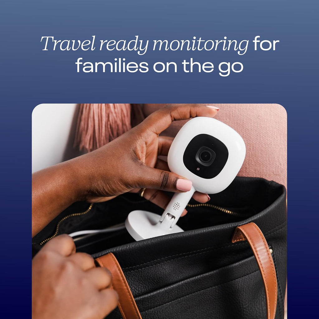 Nanit Pro Smart Baby Monitor & Flex Stand - 1080p Wi-Fi Video Camera, 2-Way Audio, Sound/Motion/Cry Notifications, Night Vision, and Breathing Band
