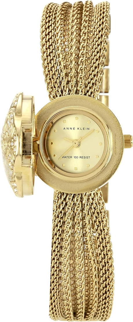 Anne Klein Women's AK/1046CHCV Premium Crystal-Accented Watch