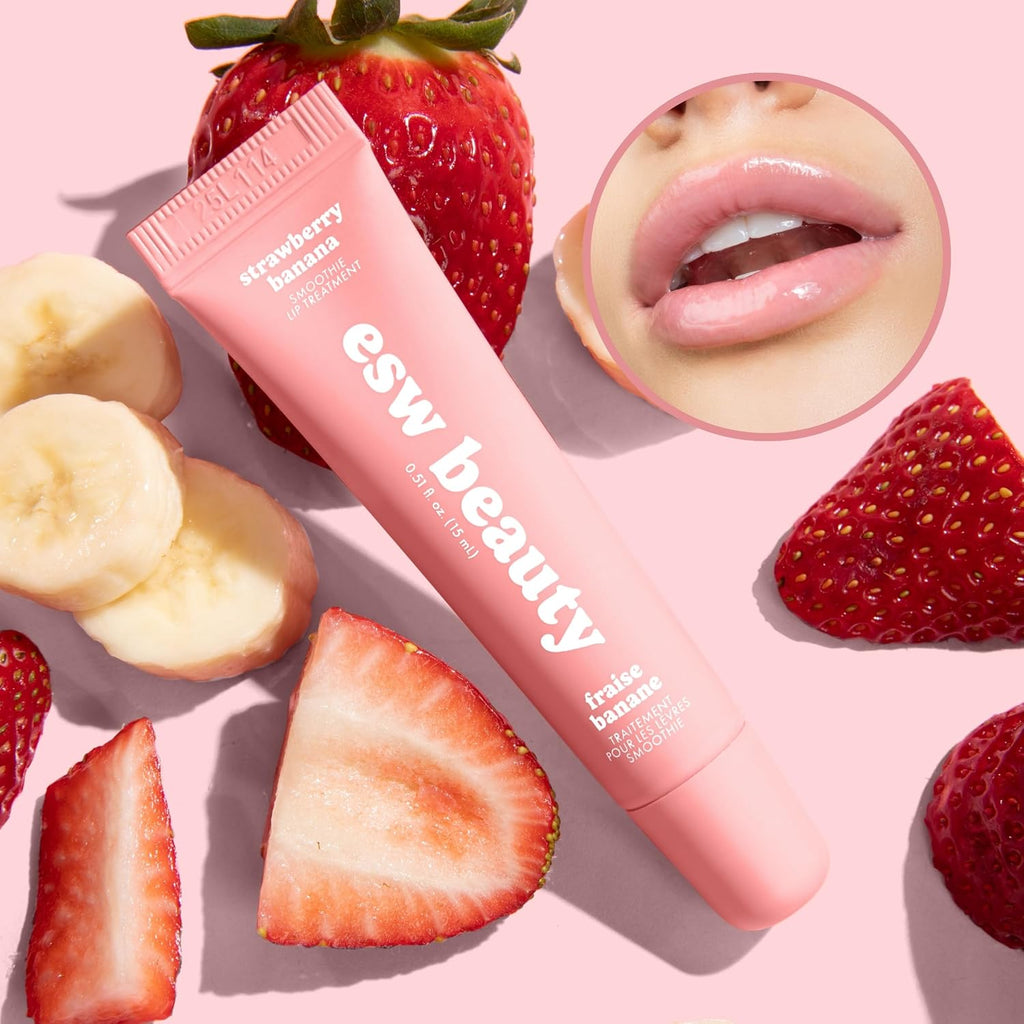 ESW BEAUTY Strawberry Banana Smoothie Lip Treatment - Soft Nude Pink