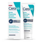 CeraVe Acne Foaming Cream Wash 4% Benzoyl Peroxide Treatment 5 Oz