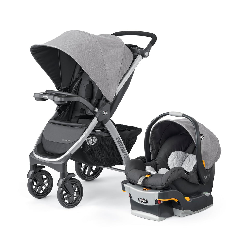 Chicco Bravo 3-in-1 Travel System w/KeyFit 30 Infant Car Seat & Base - Parker