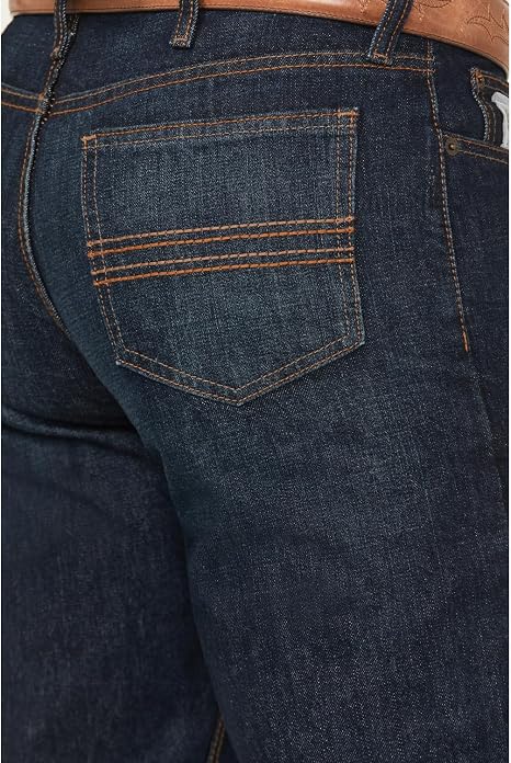 Cinch Men's Silver Label Dark Wash Slim Straight Jeans - MB98034002 32W x 36L US