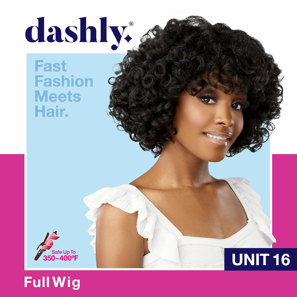 Sensationnel Dashly Wig - Unit 16 Non Lace Cap Ready to Wear Ear to Ear Lacepart Synthetic (1 JETBLACK)