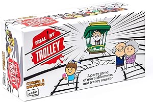 Skybound Trial by Trolley: an Adult Card Game of Moral Dilemmas and Murder | Party Game Games and Cyanide and Happiness | 3-13 Players, Ages 18 and Up(New Open Box)