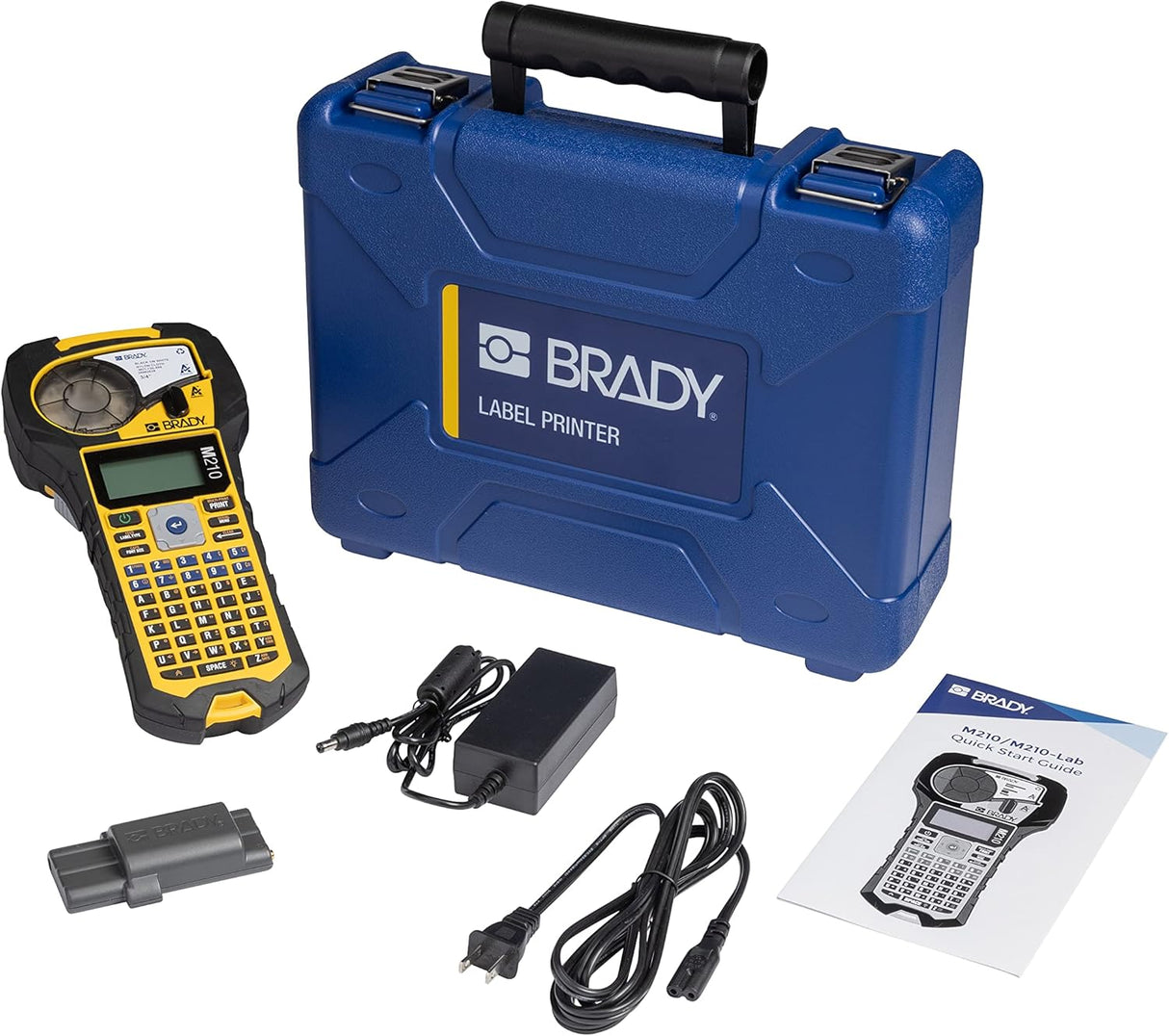 Brady M210 Portable Label Printer Kit & Authentic Self-Laminating Wire Wrap
