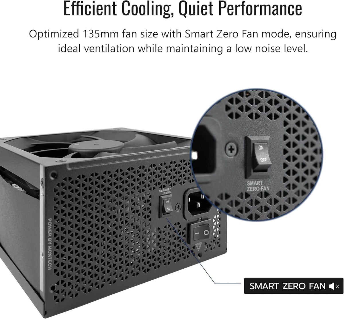 MONTECH Century II 1050W 80 Plus Gold ATX 3.1 Power Supply