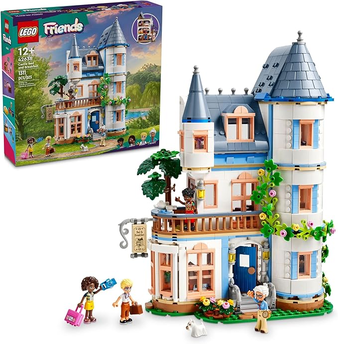 LEGO Friends Castle Bed and Breakfast Hotel Playset with Mini Dolls 42638