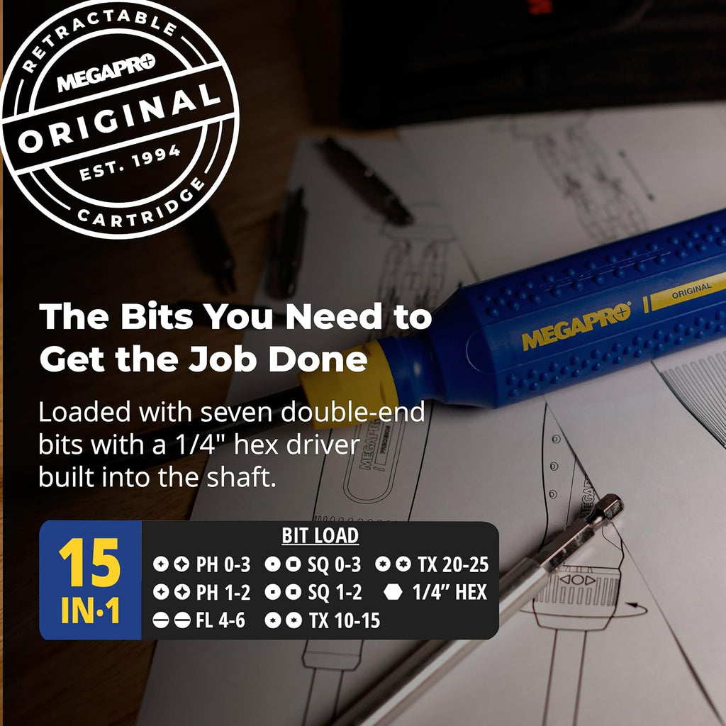 MEGAPRO® 15-in-1 Original Multi-bit Screwdriver