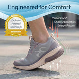 Gravity Defyer g-defy Mehalef Cross Training Shoes for Women | Comfortable Orthopedic Shoes for Standing All Day | Patented VersoShock Technology | Wide Toe Box Size: 7W