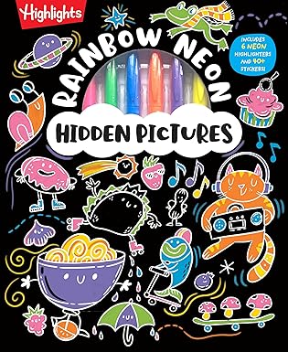 Rainbow Neon Hidden Pictures