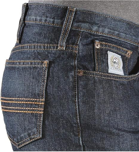 Cinch Men's Silver Label Dark Wash Slim Straight Jeans - MB98034002 33W x 34L US