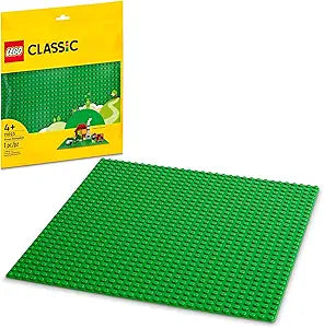 LEGO® Classic Green Baseplate 11023 Building Kit; Open-Ended Creative Play for LEGO Builders Aged 4(New Open Box)