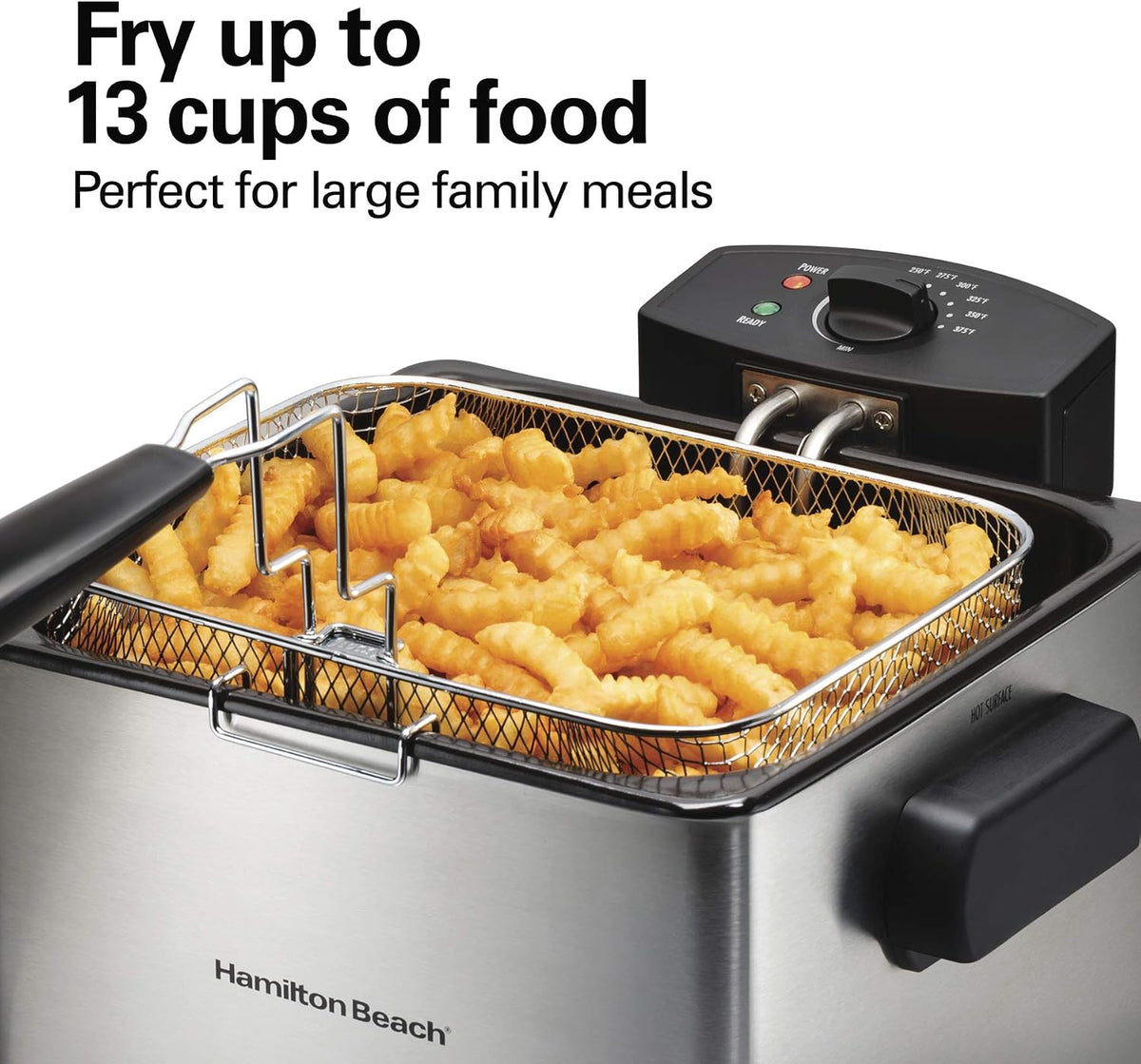 Hamilton Beach 5 Liter Professional Style Electric Deep Fryer With Basket