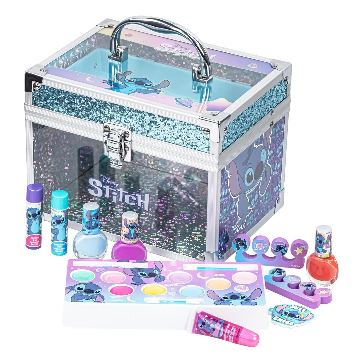 Stitch Train Case Beauty Set