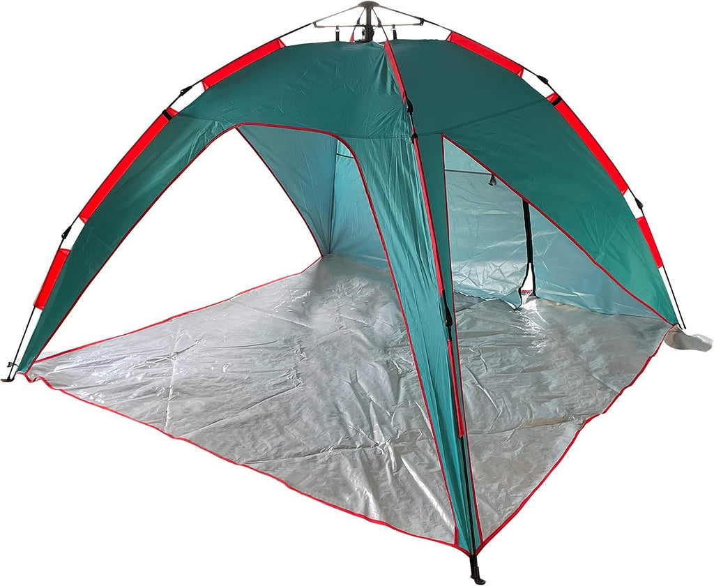 BLISS HAMMOCKS Pop-Up Beach Tent and Carry Bag - Teal/Orange