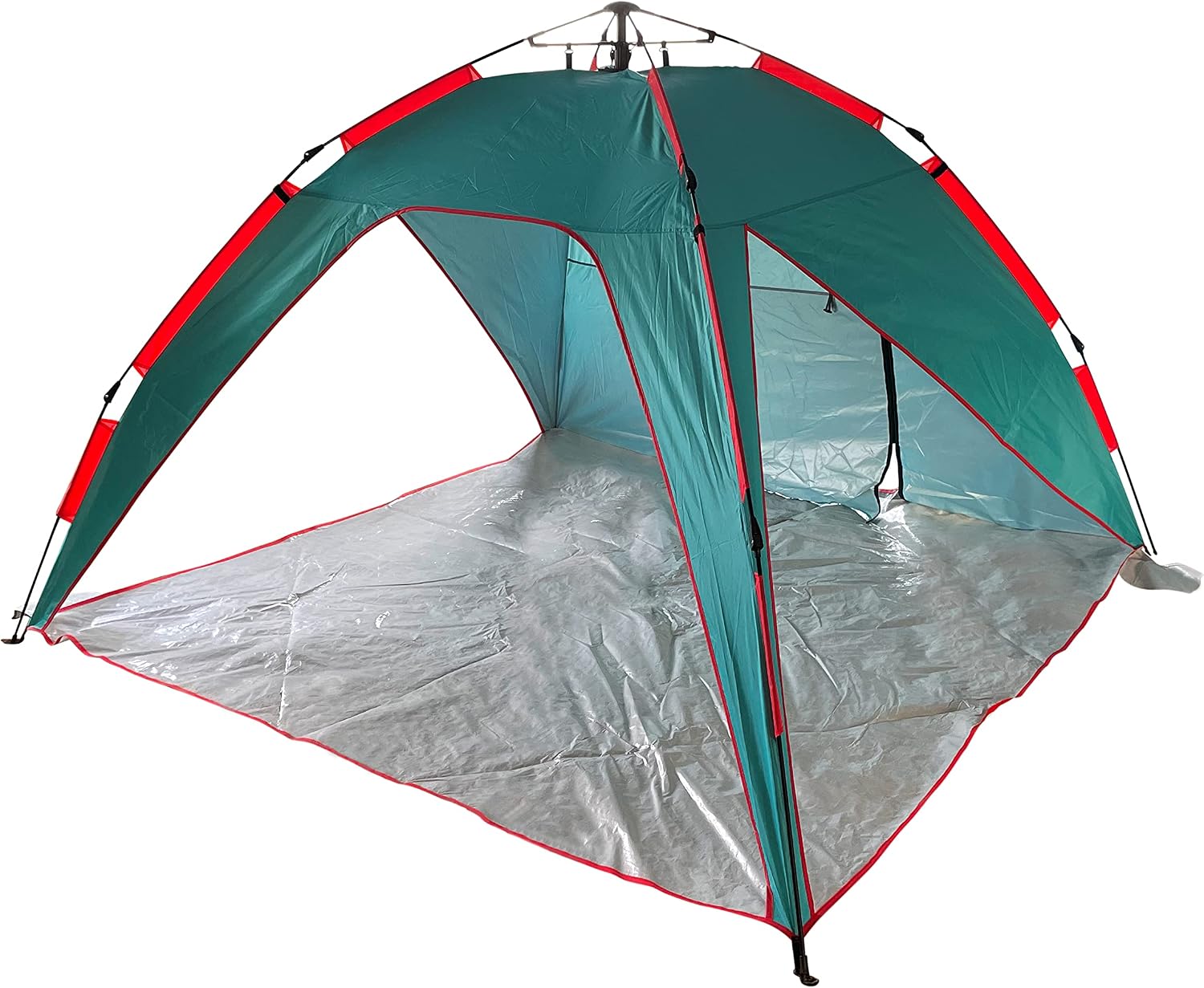 BLISS HAMMOCKS Pop-Up Beach Tent and Carry Bag - Teal/Orange