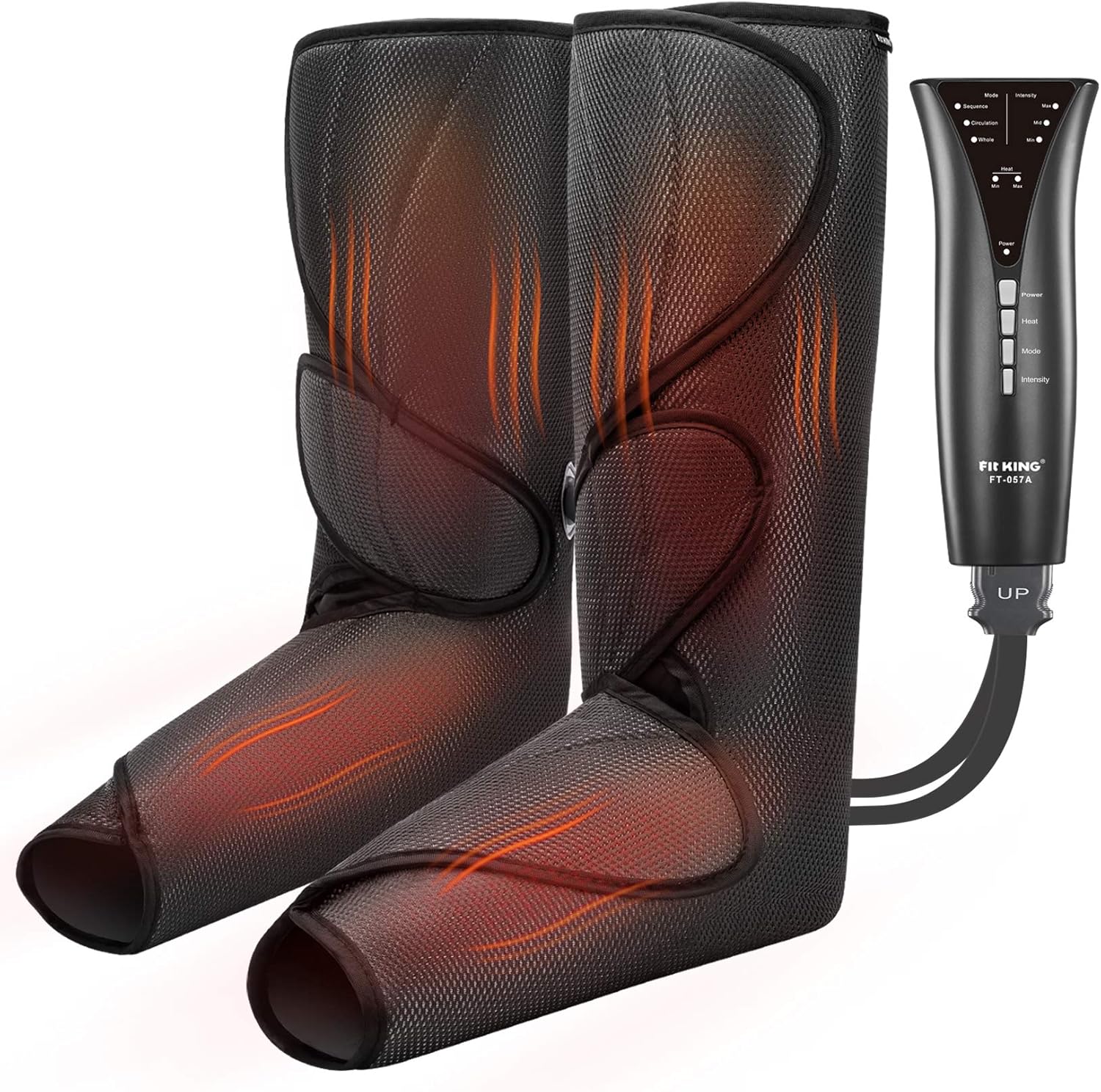 FIT KING Air Compression Leg and Foot Massager with Heat