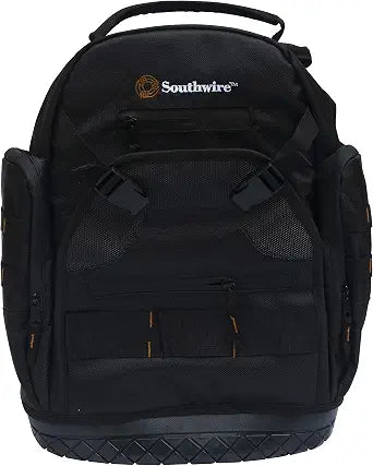 SOUTHWIRE - PROBAGBP Rugged Pro Tool Backpack with Heavy Duty Molded Base - Black