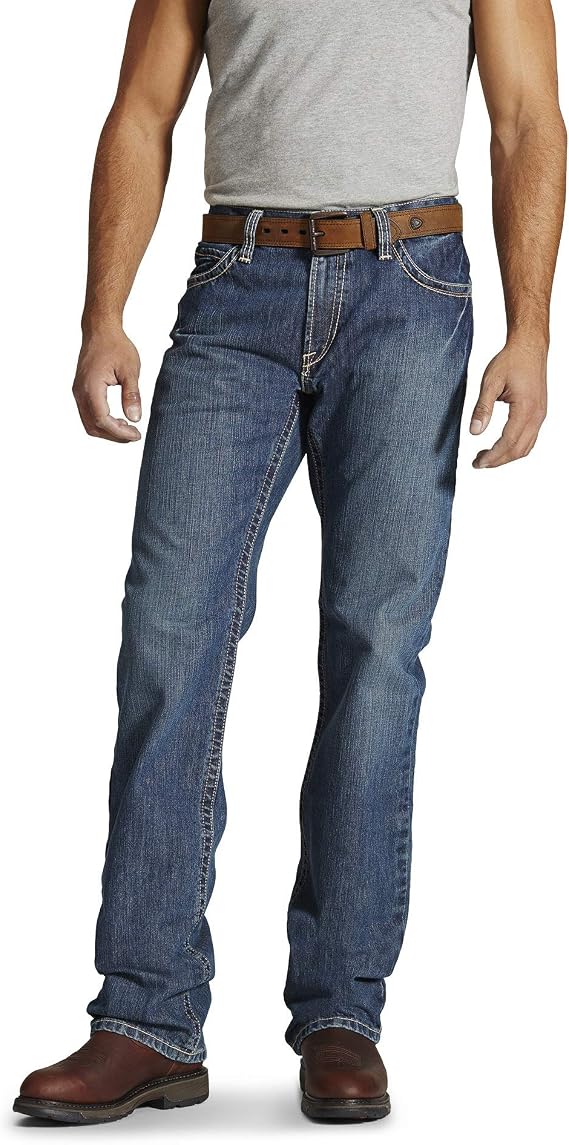 Ariat Men's FR M4 Relaxed Boundary Boot Cut Jean Size 36x36