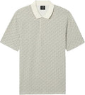Armani Exchange Men's Micro All Over Printed Pique Polo (Size: Large)
