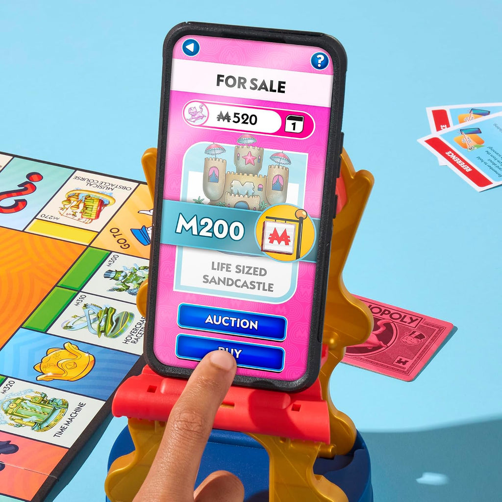 Monopoly App Banking Board Game| App-Enabled Game | Links to Smart Devices | Ages 8+ | 2 to 6 Players | 45 Mins. | Family Games for Kids