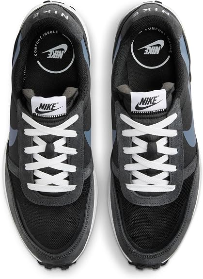 NIKE Men's Waffle Nav - Black/Off Noir/White - 9