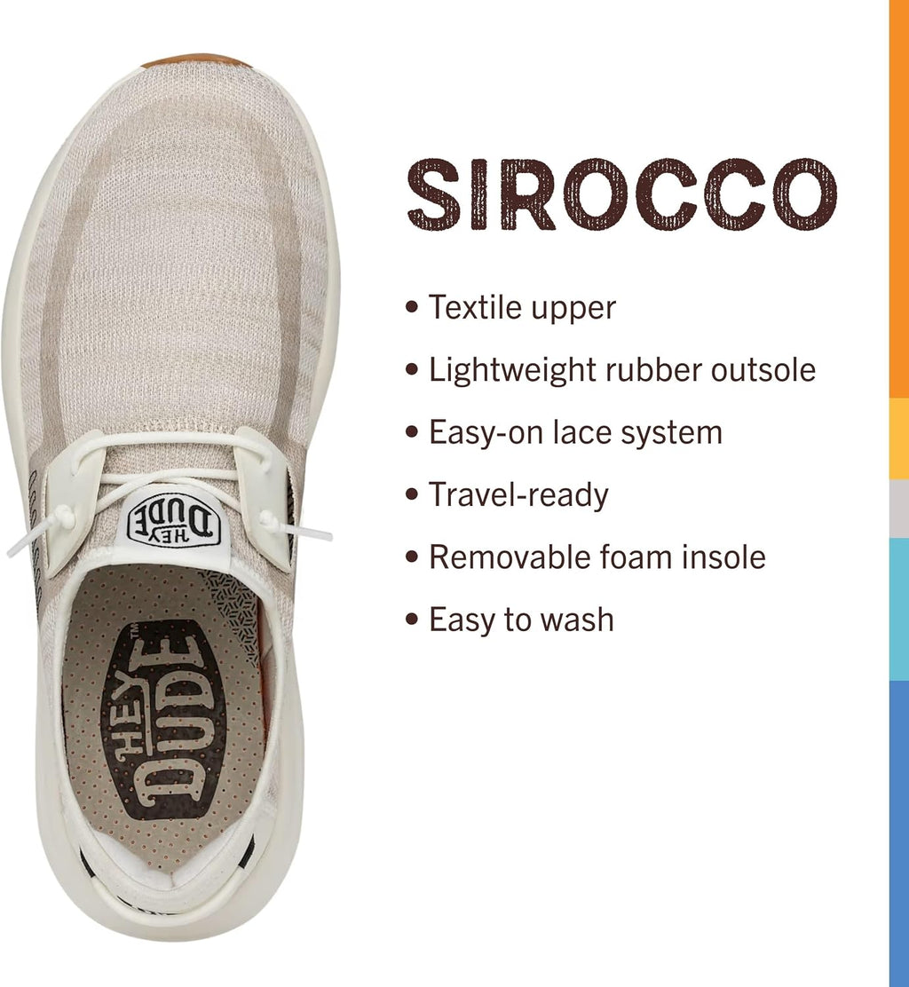 HEYDUDE Sirocco | Men's Loafers | Men's Slip On Shoes (Size: 12) | Comfortable & Light-Weight