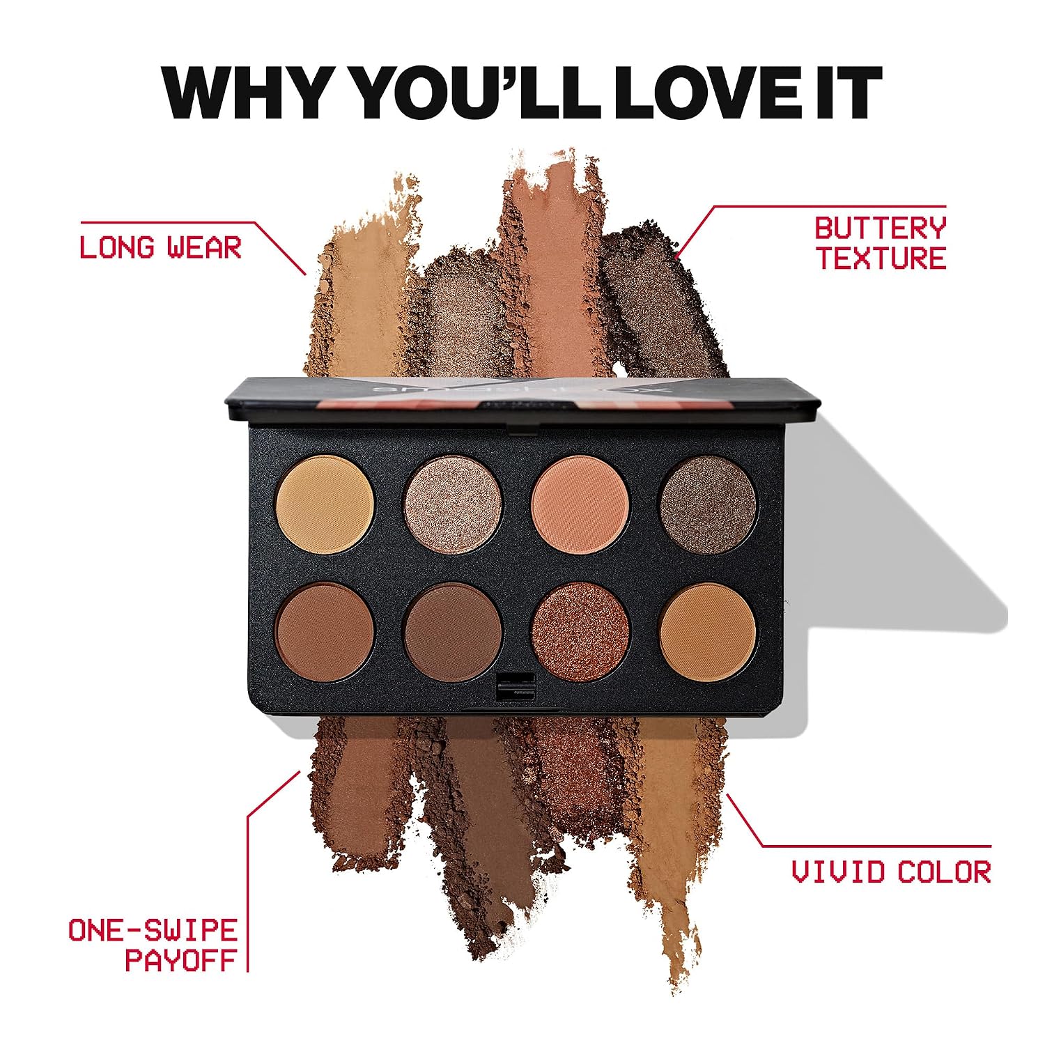 Smashbox Always On Mood Board Eye Shadow Palette | Long-Wearing Eye Shadow Palette For Every Mood | High Pigment + Shimmer Shades, 0.24 Ounce