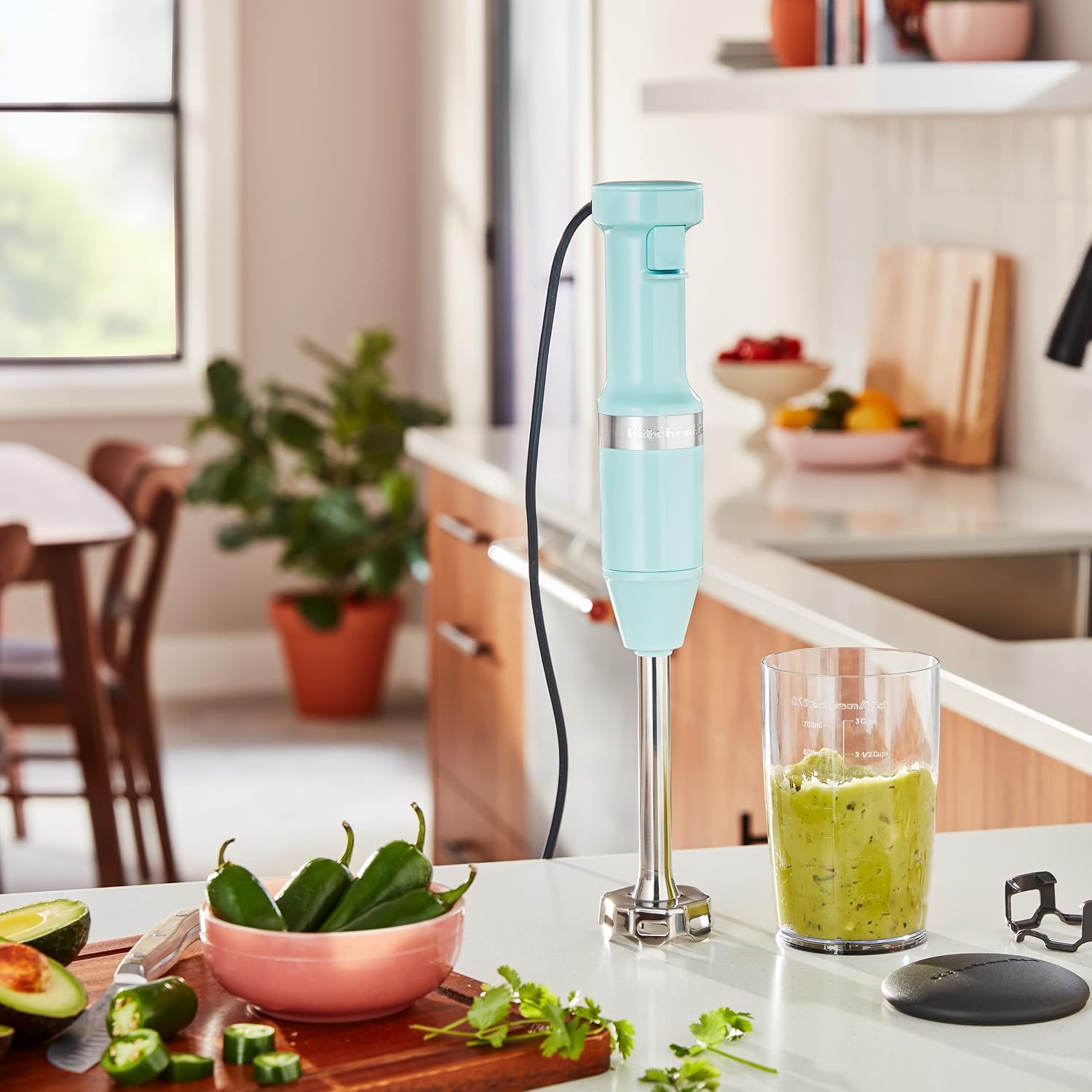 KitchenAid Variable Speed Corded Hand Blender, KHBV53, Ice Blue