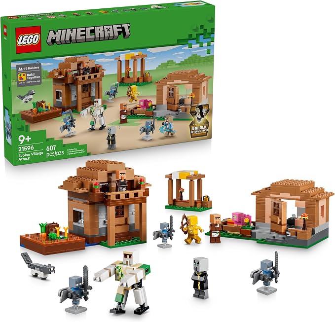 LEGO Minecraft Evoker Village Attack