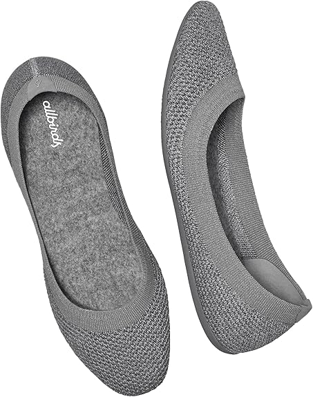 Allbirds Women’s Tree Breezers, Knit Ballet Flats, Slip-On Everyday Round Toe Shoes, Machine Washable Made with Natural Materials Size 9w