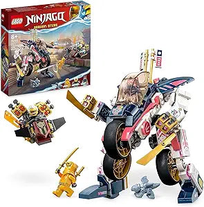 LEGO NINJAGO Sora's Transforming Mech Bike Racer Dragon Mech Building Toy 71792