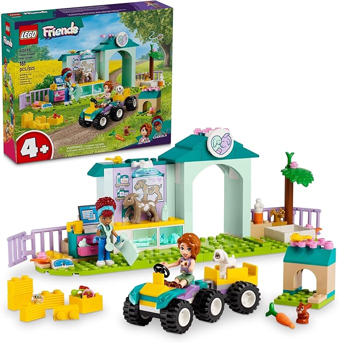 LEGO Friends Farm Animal Vet Clinic Pretend Play Toy 42632