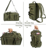 Fishing Backpack Tackle Bag, Fishing Tackle Backpack with Rod Holder, Tackle Box Backpack