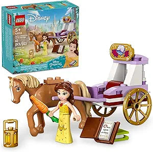 LEGO Disney Princess Belle’s Storytime Horse Carriage and Mini-Doll, Princess Toy for Kids, Disney’s Beauty and The Beast Movie Gift for Girls and Boys Ages 5 and Up, 43233(New Open Box)