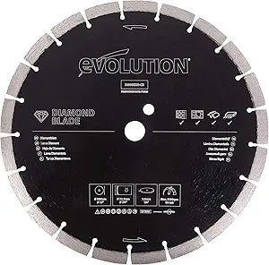 Evolution Power Tools D300SEG-CS 300 mm Diamond Blade For Disc Cutters - Segmented Edge For Cutting Masonry(New Open Box)