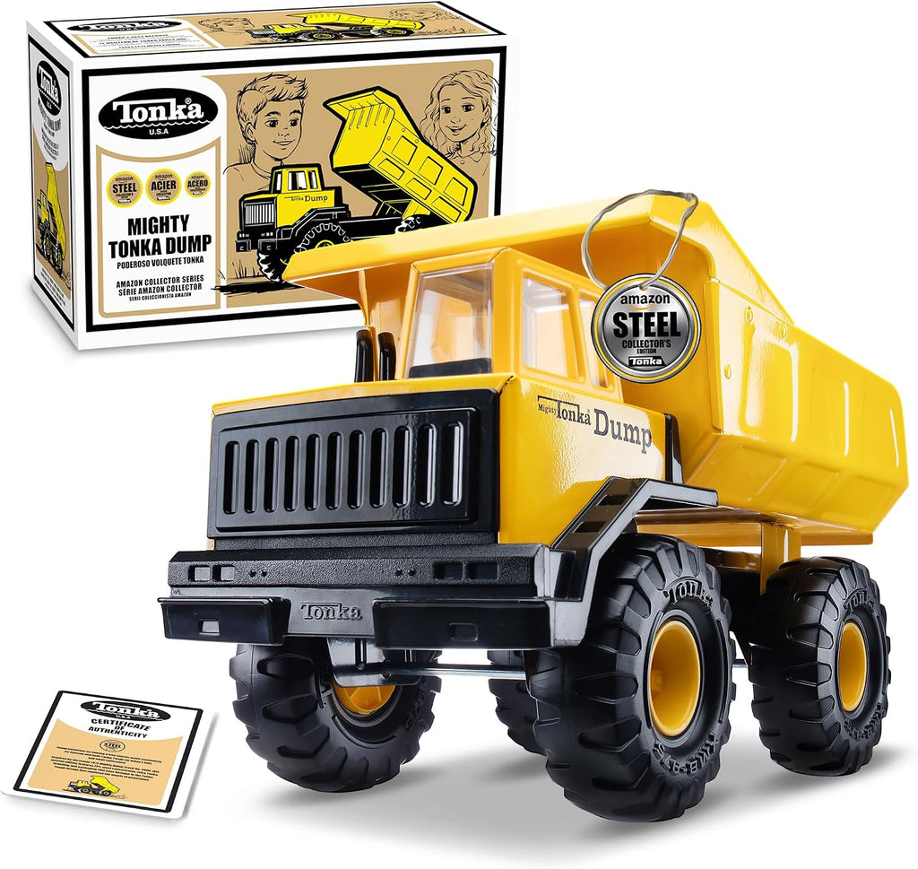 Tonka Retro Collector's Edition - Made with 2X More Steel, Kids Construction Toy, Metal Truck, Toy Truck for Boys and Girls, Kids, Toddlers, Ages 3+, Mighty Dump Truck