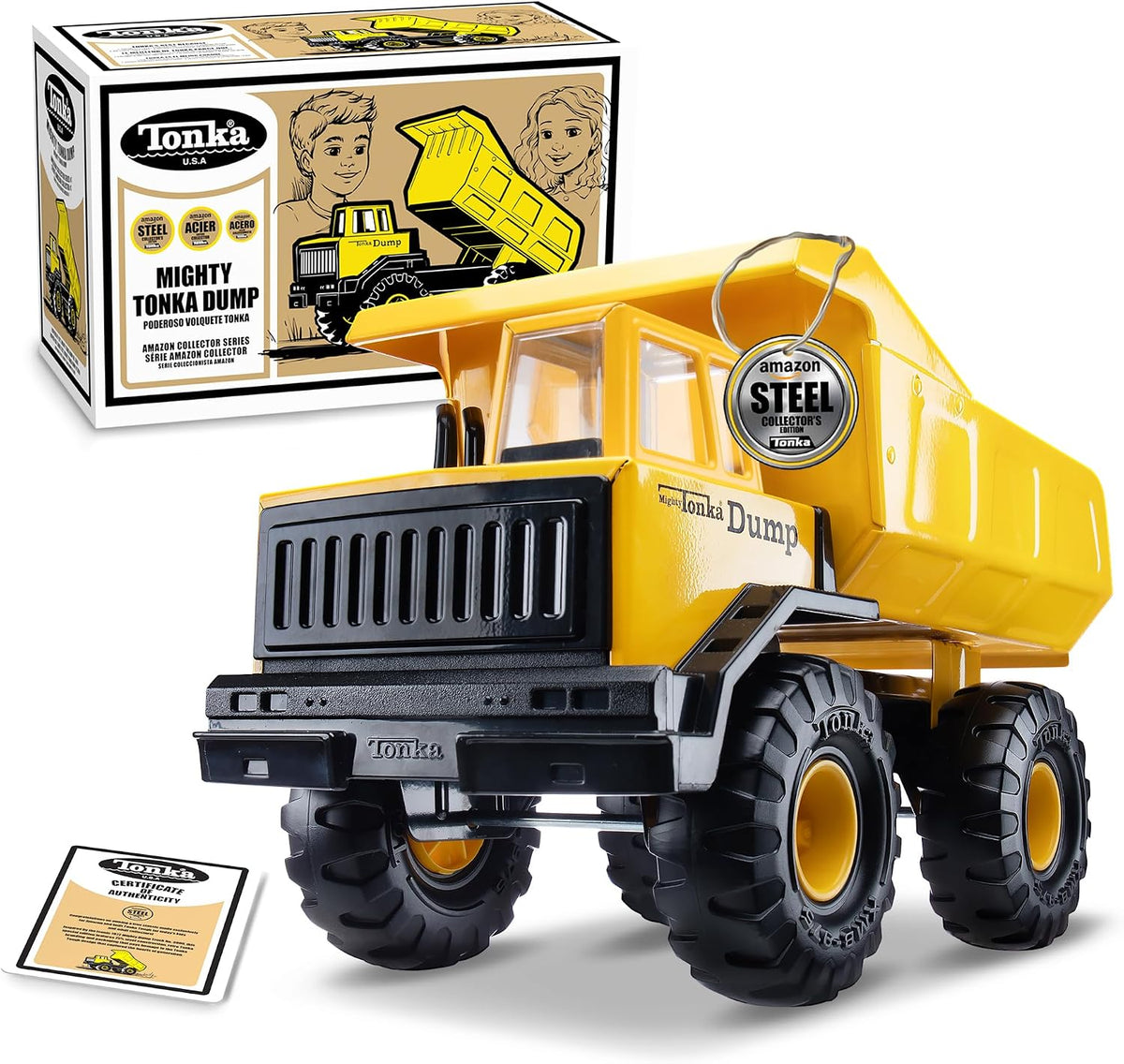 Tonka Retro Collector's Edition - Made with 2X More Steel, Kids Construction Toy, Metal Truck, Toy Truck for Boys and Girls, Kids, Toddlers, Ages 3+, Mighty Dump Truck